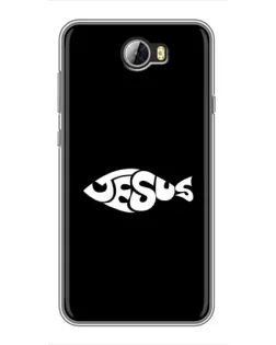 Чехол для Huawei Y5II с картинкой «Рыба Jesus»