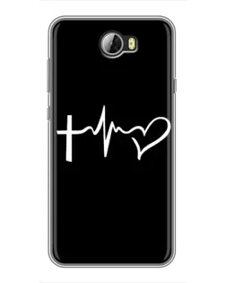 Чехол для Huawei Y5II с картинкой «Пульс веры»