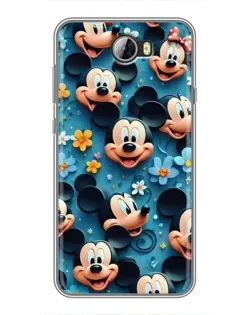 Чехол для Huawei Y5II с картинкой «Паттерн Микки и Минни»