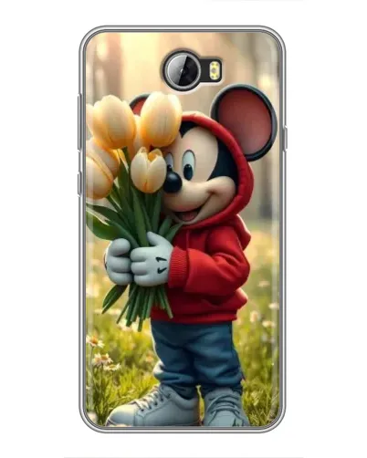Чехол для Huawei Y5II с картинкой «Микки с тюльпанами» Чехол для Huawei Y5II с картинкой «Микки с тюльпанами»
