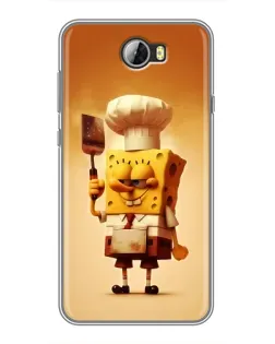 Чехол для Huawei Y5II с картинкой «Губка Боб повар»