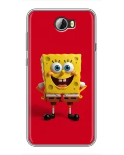 Чехол для Huawei Y5II с картинкой «Спанч Боб на красном»