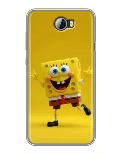 Чехол для Huawei Y5II с картинкой «Позитивный Губка Боб»