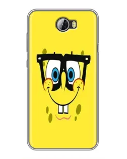 Чехол для Huawei Y5II с картинкой «Минималистичный Спанч Боб»