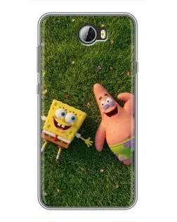 Чехол для Huawei Y5II с картинкой «Друзья на лужайке»