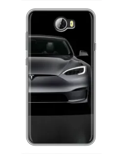 Чехол для Huawei Y5II с картинкой «Tesla Model S Look»