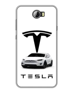 Чехол для Huawei Y5II с картинкой «Tesla White Style»