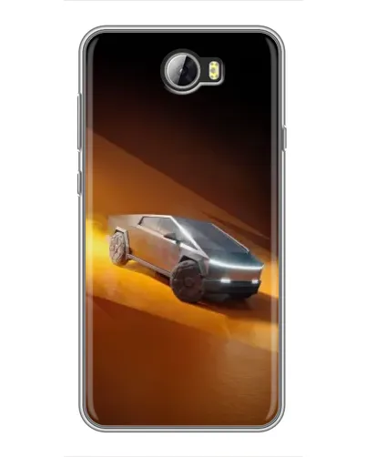 Чехол для Huawei Y5II с картинкой «Cybertruck в пустыне»