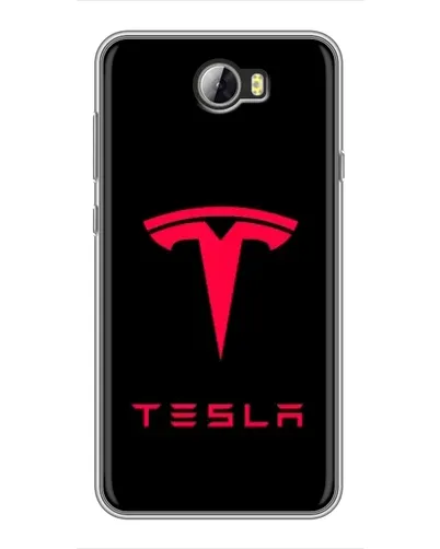 Чехол для Huawei Y5II с картинкой «Tesla Red Logo»