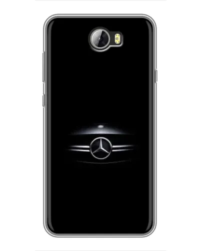 Чехол для Huawei Y5II с картинкой «Mercedes — абстрактные линии»