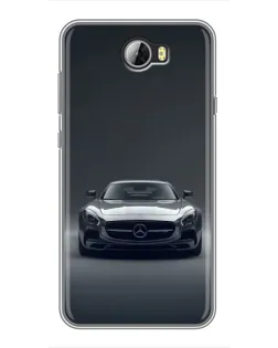 Чехол для Huawei Y5II с картинкой «Mercedes на черном»