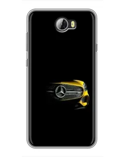 Чехол для Huawei Y5II с картинкой «Mercedes — ретро стиль»