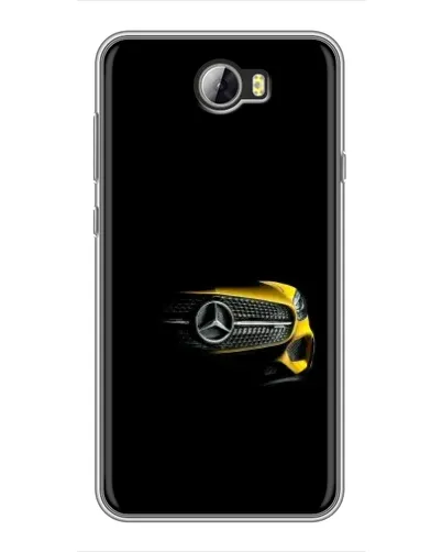 Чехол для Huawei Y5II с картинкой «Mercedes — ретро стиль»