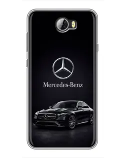 Чехол для Huawei Y5II с картинкой «Mercedes — решетка радиатора»