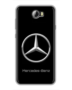 Чехол для Huawei Y5II с картинкой «Mercedes Silver Logo»
