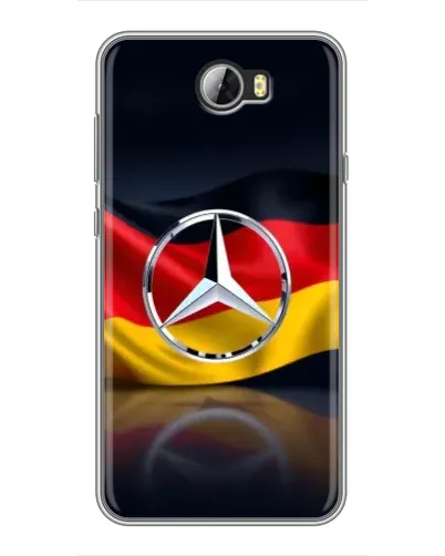 Чехол для Huawei Y5II с картинкой «Mercedes — флаг Германии»