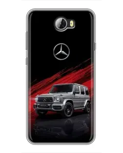 Чехол для Huawei Y5II с картинкой «Mercedes G-Class красный»