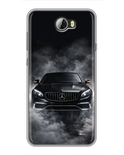 Чехол для Huawei Y5II с картинкой «Mercedes в дыму»