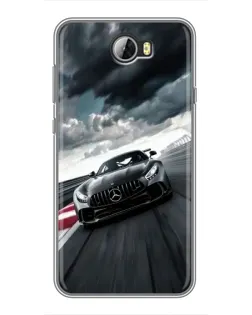 Чехол для Huawei Y5II с картинкой «Гоночный Mercedes AMG»