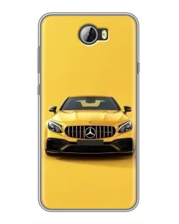 Чехол для Huawei Y5II с картинкой «Желтый Mercedes GT»