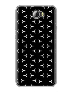 Чехол для Huawei Y5II с картинкой «Mercedes паттерн звезд»