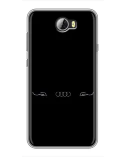 Чехол для Huawei Y5II с картинкой «Audi — световой подпись»