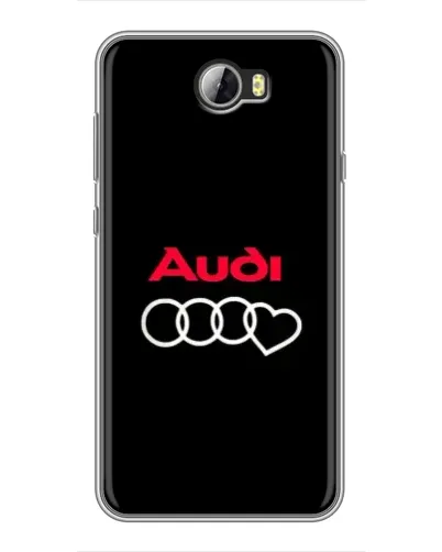 Чехол для Huawei Y5II с картинкой «Логотип Audi Heart»