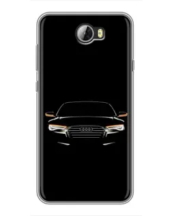Чехол для Huawei Y5II с картинкой «Audi — ночной контур»
