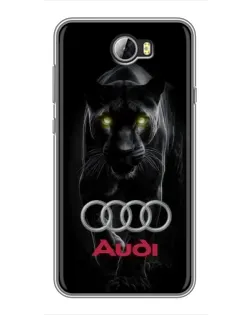 Чехол для Huawei Y5II с картинкой «Пантера и Audi»