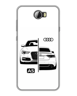 Чехол для Huawei Y5II с картинкой «Audi — контрастный дизайн»