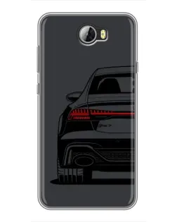 Чехол для Huawei Y5II с картинкой «Задняя часть Audi — арт»