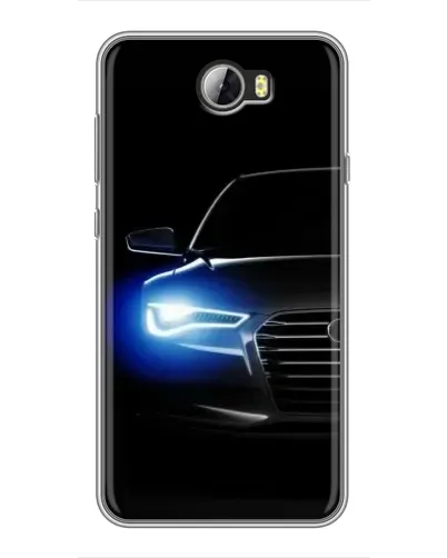 Чехол для Huawei Y5II с картинкой «Неоновый взгляд Audi»