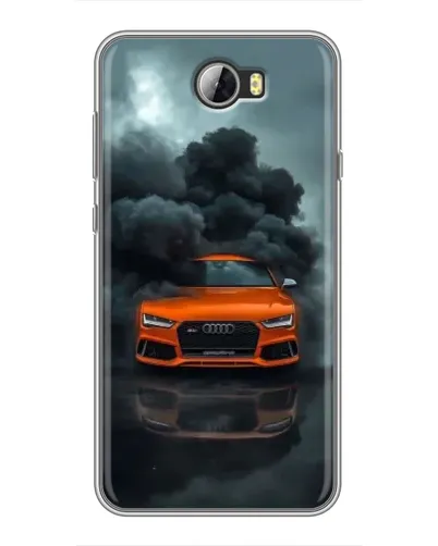 Чехол для Huawei Y5II с картинкой «Audi в облаках дыма»