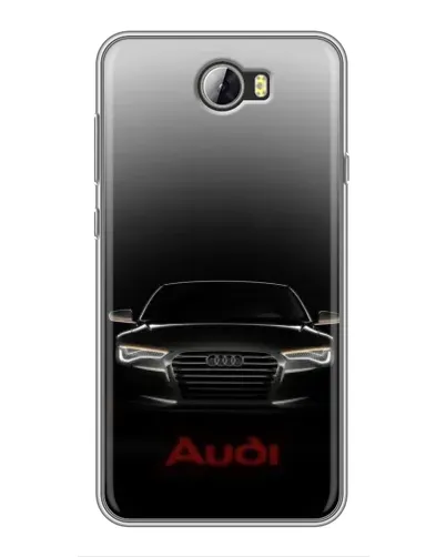 Чехол для Huawei Y5II с картинкой «Audi — градиентный контур»