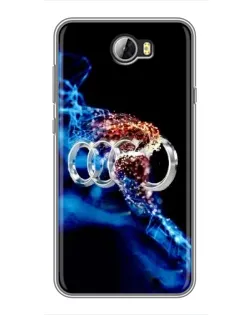 Чехол для Huawei Y5II с картинкой «Энергия лого Audi»