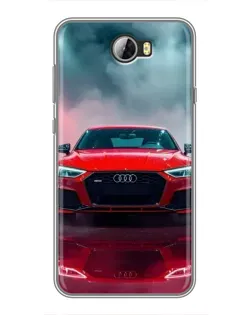 Чехол для Huawei Y5II с картинкой «Audi RS — красный стиль»