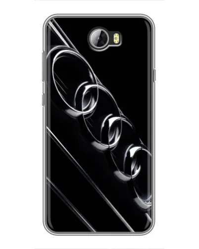 Чехол для Huawei Y5II с картинкой «Audi — абстрактные кольца»
