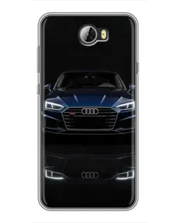 Чехол для Huawei Y5II с картинкой «Audi — ночное отражение»