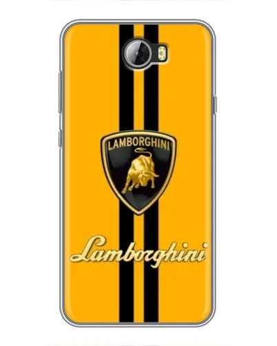 Чехол для Huawei Y5II с картинкой «Lamborghini Stripe желтый»
