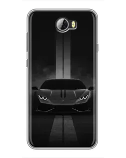 Чехол для Huawei Y5II с картинкой «Lamborghini симметрия дорог»