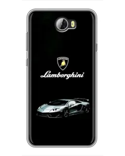 Чехол для Huawei Y5II с картинкой «Логотип Lamborghini классика»