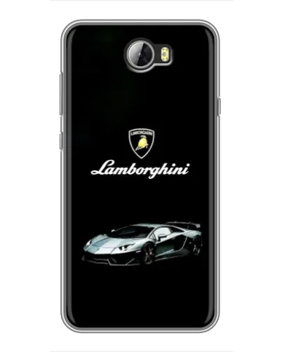 Чехол для Huawei Y5II с картинкой «Логотип Lamborghini классика»