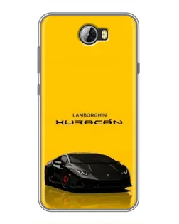 Чехол для Huawei Y5II с картинкой «Lamborghini Huracan черный»