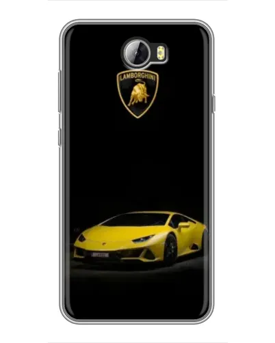 Чехол для Huawei Y5II с картинкой «Lamborghini желтый акцент»