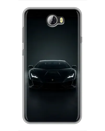 Чехол для Huawei Y5II с картинкой «Черный Lamborghini Aventador»