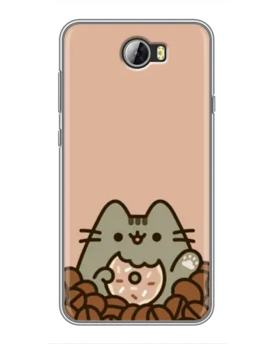 Чехол для Huawei Y5II с картинкой «Кофейный Пушин» Чехол для Huawei Y5II с картинкой «Кофейный Пушин»