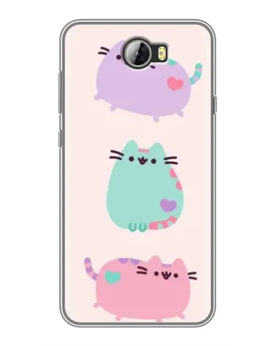 Чехол для Huawei Y5II с картинкой «Pusheen трио» Чехол для Huawei Y5II с картинкой «Pusheen трио»