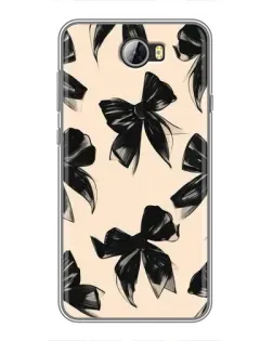 Чохол для Huawei Y5II з картинкою «Патерн чорні банти» Чохол для Huawei Y5II з картинкою «Патерн чорні банти»