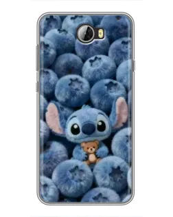 Чехол для Huawei Y5II с картинкой «Стич и голубика» Чехол для Huawei Y5II с картинкой «Стич и голубика»