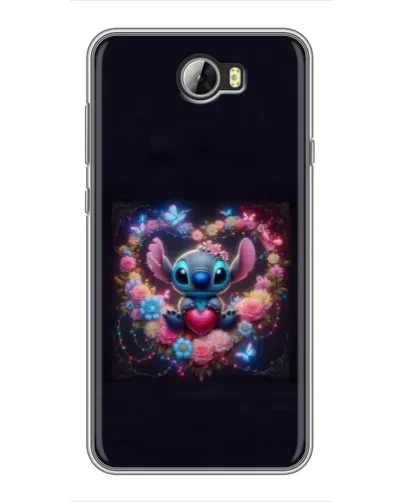Чехол для Huawei Y5II с картинкой «Stitch в цветах» Чехол для Huawei Y5II с картинкой «Stitch в цветах»